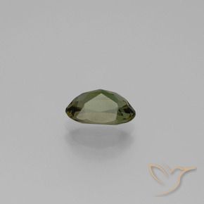 Kornerupine Gemstone in 7.5 x 5 mm Size for Sale, Kornerupine Stone in Deep Green Color