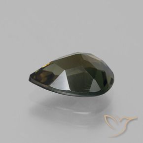 Kornerupine Gemstone in 9.2 x 6.5 mm Size for Sale, Kornerupine Stone in Dark Brown Color