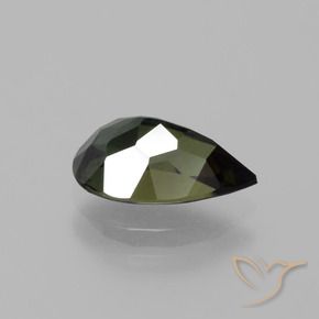 Kornerupine Gemstone in 10 x 6 mm Size for Sale, Kornerupine Stone in Dark Brown Color