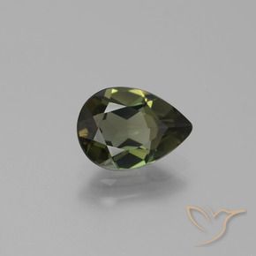 1.35 ct Brown Kornerupine Stone, Natural Kornerupine in Pear Facet Shape for Sale