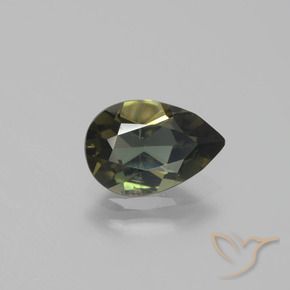 1.29 ct Brown Kornerupine Stone, Natural Kornerupine in Pear Facet Shape for Sale