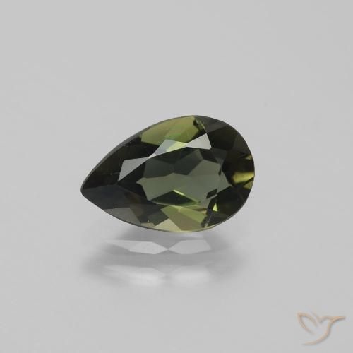 1,34 ct birnenschliff Kornerupin aus Sri Lanka, Größe: 9,2 x 6,1mm, Reinheit: VVS-VS, Garantiert echter Edelstein, 1 Stück Kornerupin in Dunkelbraun Farbe, Mohs-Härte von 6,5 - 7 Geeignet für den täglichen Gebrauch im Schmuck, Photo A