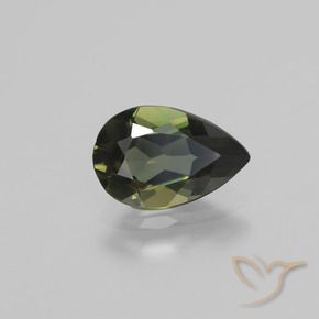 1.34 ct Brown Kornerupine Stone, Natural Kornerupine in Pear Facet Shape for Sale