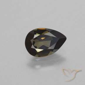 1.20 ct Brown Kornerupine Stone, Natural Kornerupine in Pear Facet Shape for Sale