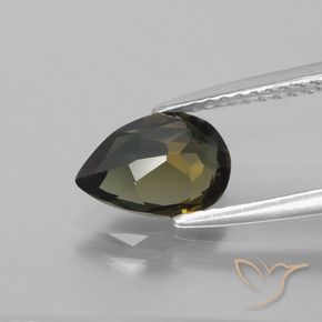 Kornerupine Gemstone in 9 x 6 mm (calibrated) Size for Sale, Kornerupine Stone in Greenish Brown Color