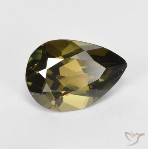 1.09 ct Brown Kornerupine Stone, Natural Kornerupine in Pear Facet Shape for Sale