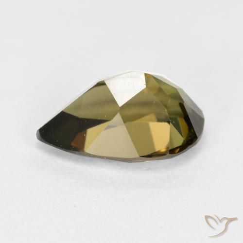 Kornerupine Gemstone in 8.1 x 5.6 mm Size for Sale, Kornerupine Stone in Medium Brown Color