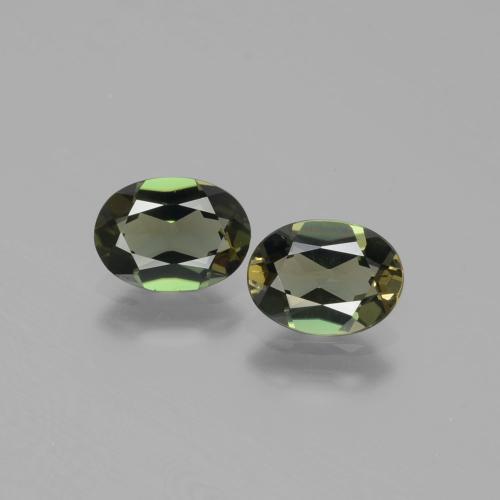 Earthy Green Kornerupine Gem - 0.9ct Oval Facet (ID: 389415)
