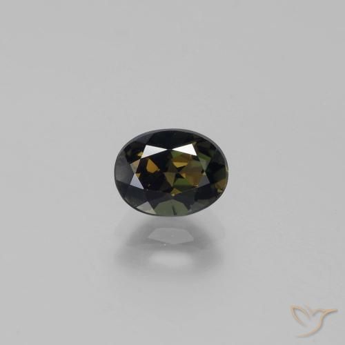 1.19 ct Brown Kornerupine Gemstone, Kornerupine Gem in Oval Facet Shape for Sale.