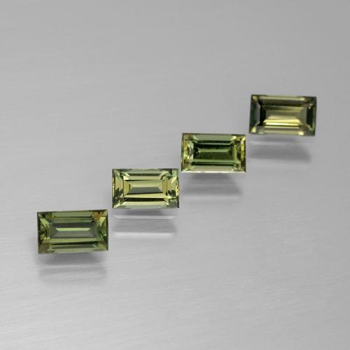 Verde marrón Kornerupina Gema - 0.3ct Faceta en Estilo Baguette (ID: 389760)
