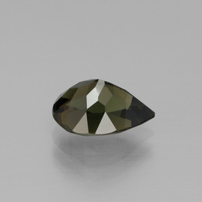 Kornerupine Gemstone in 10.2 x 7.7 mm Size for Sale, Kornerupine Stone in Greenish Brown Color