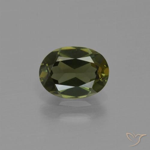 1.00 ct Brown Kornerupine Gemstone, Kornerupine Gem in Oval Facet Shape for Sale.