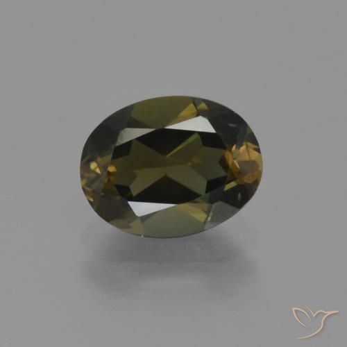 1.58ct Natural Dark Brown Kornerupine, Oval, VVS-VS