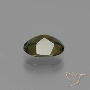 Kornerupine Gemstone in 7.4 x 5.8 mm Size for Sale, Kornerupine Stone in Dark Brown Color