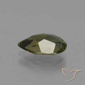 Kornerupine Gemstone in 9.3 x 6.3 mm Size for Sale, Kornerupine Stone in Dark Brown Color
