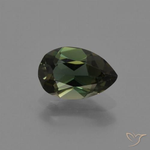 0.7 ct Pear Cut Kornerupine, 7.3 x 4.9 mm From Sri Lanka, Photo A