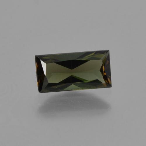 7,2 x 3,6mm Cornerupina verde Baguette / taglio a forbice dallo Sri Lanka, peso di 0,63 ct, pietra preziosa naturale non trattati in purezza VVS, Cornerupina 1pz - il colore è Terra Verde, durezza Mohs di 6,5 - 7 adatto per gioielli da indossare ogni giorno, Photo A
