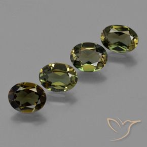 2.60 ctw Green Kornerupine Stones, Natural Kornerupine in Oval Facet Shape for Sale