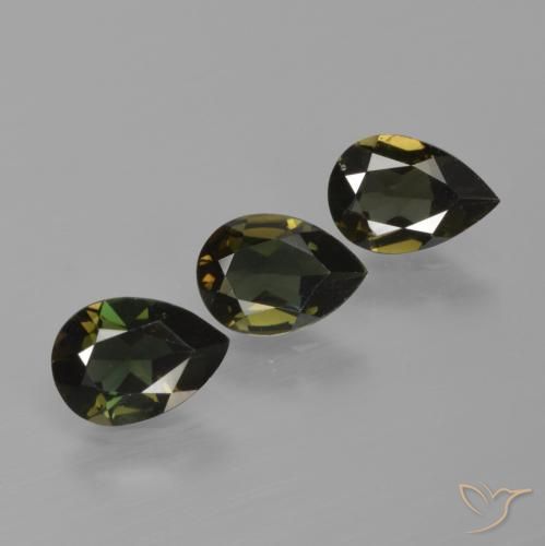 2.30 ctw Brown Kornerupine Stones, Natural Kornerupine in Pear Facet Shape for Sale