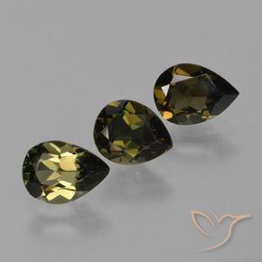 2.63 ctw Brown Kornerupine Stones, Natural Kornerupine in Pear Facet Shape for Sale