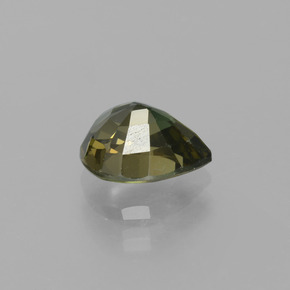 Kornerupine Gemstone in 8.3 x 6.9 mm Size for Sale, Kornerupine Stone in Dark Green Color
