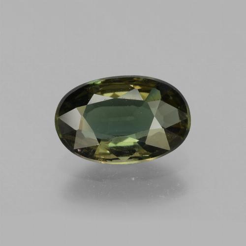 Kornerupina Verde Ovalada de 9,9 x 6,5mm de Sri Lanka, peso de 1.99 ct, piedra preciosa natural No tratado en vs-si Clarity, Kornerupina Forma ovalada de 1 pieza - Color: Verde oscuro, dureza Mohs de 6.5 - 7 Adecuado para joyas de uso diario, Photo A