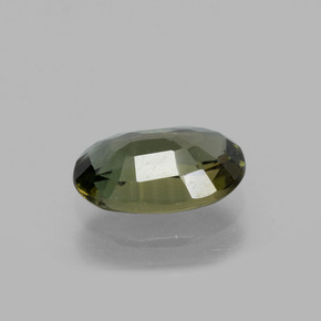Kornerupine Gemstone in 9.9 x 6.5 mm Size for Sale, Kornerupine Stone in Dark Green Color