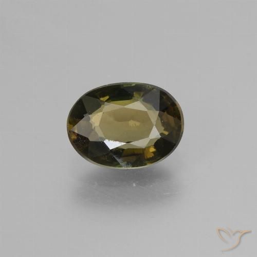 1.54 ct Brown Kornerupine Gemstone, Kornerupine Gem in Oval Facet Shape for Sale.