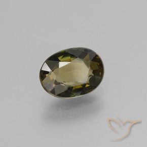 1.54 ct Brown Kornerupine Stone, Natural Kornerupine in Oval Facet Shape for Sale