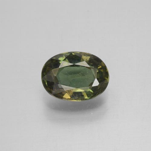 1,32ct Ovale sfaccettato verde Cornerupina dallo Sri Lanka, Dimension 8,1 x 5,9mm, Natural non trattati Gemstone, VS Clarity, 1 piece Cornerupina in Verde scuro Color, Mohs Hardness of 6,5 - 7 adatto per gioielli da indossare ogni giorno, Photo A