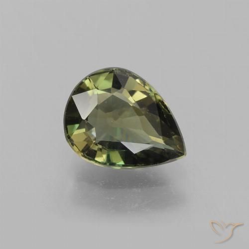 1.35 ct Pear Cut Kornerupine, 8.3 x 6.4 mm From Sri Lanka, Photo A