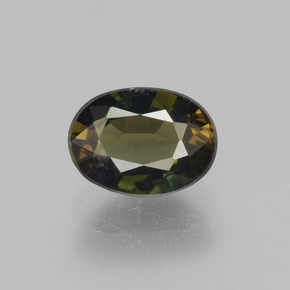 1.7ct Oval Facet Brownish Green Kornerupine Gem for sale 1.7ct Oval Facet Brownish Green Kornerupine Gem (ID: 453167)