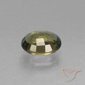 Kornerupine Gemstone in 7.7 x 6.4 mm Size for Sale, Kornerupine Stone in Medium Brown Color