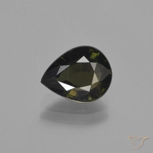 1.63 ct Brown Kornerupine Gemstone, Kornerupine Gem in Pear Facet Shape for Sale.