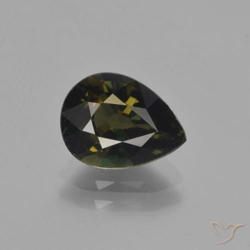 1.90 ct Brown Kornerupine Gemstone, Kornerupine Gem in Pear Facet Shape for Sale.