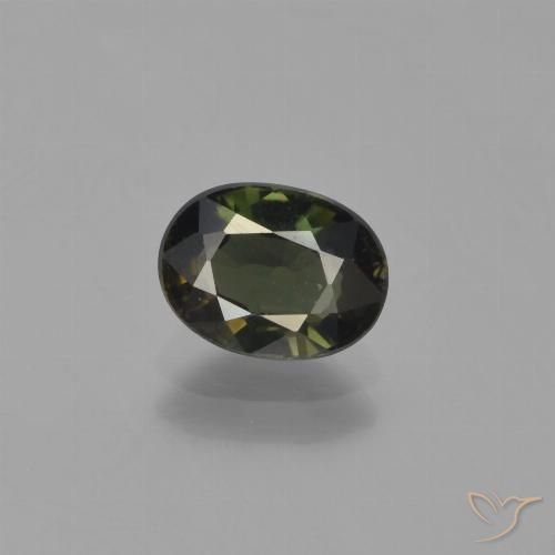 1.24 ct Oval Cut Kornerupine, 7.6 x 5.7 mm From Sri Lanka, Photo A