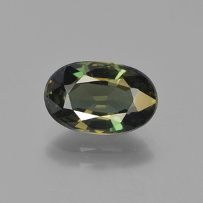 Verde scuro Cornerupina Gem - 2.2ct Ovale sfaccettato (ID: 454569)