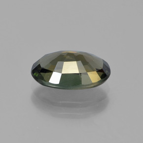Kornerupine Gemstone in 10.2 x 6.5 mm Size for Sale, Kornerupine Stone in Dark Green Color