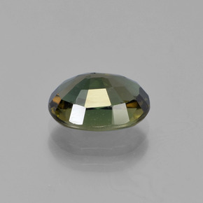 Kornerupine Gemstone in 9.2 x 6.7 mm Size for Sale, Kornerupine Stone in Deep Green Color