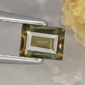 0.4ct Baguette Step Cut Brownish Green Kornerupine Gem for sale 0.4ct Baguette Step Cut Brownish Green Kornerupine Gem (ID: 496839)