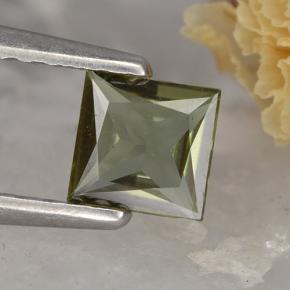 0.4ct Princess-Cut Brownish Green Kornerupine Gem for sale 0.4ct Princess-Cut Brownish Green Kornerupine Gem (ID: 496844)