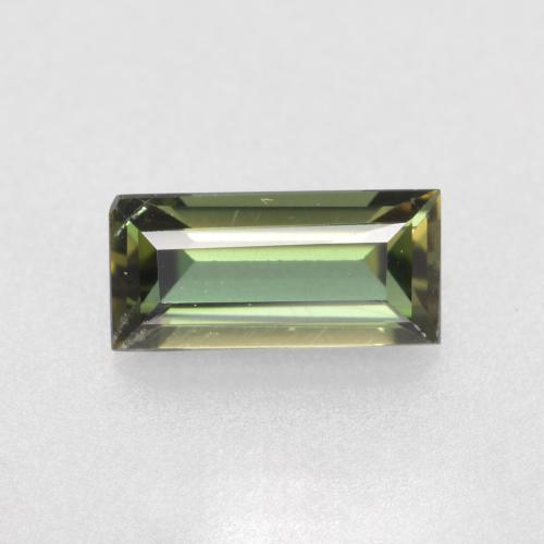 0.4ct Baguette Step Cut Brownish Green Kornerupine Gem for sale 0.4ct Baguette Step Cut Brownish Green Kornerupine Gem (ID: 497945)