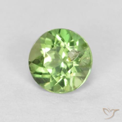 0.21 ct Green Kornerupine Stone, Natural Kornerupine in Round Facet Shape for Sale