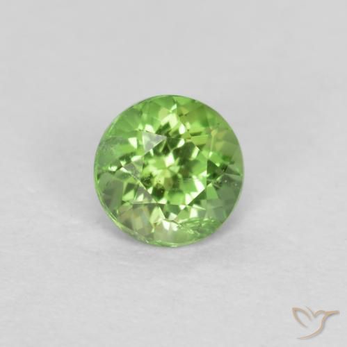 0.19 ct Green Kornerupine Stone, Natural Kornerupine in Round Facet Shape for Sale
