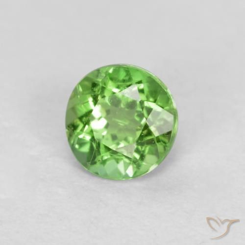 0.17 ct Green Kornerupine Stone, Natural Kornerupine in Round Facet Shape for Sale