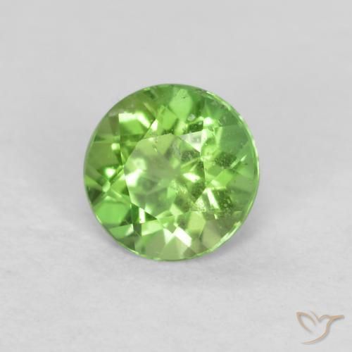 0.19 ct Green Kornerupine Stone, Natural Kornerupine in Round Facet Shape for Sale