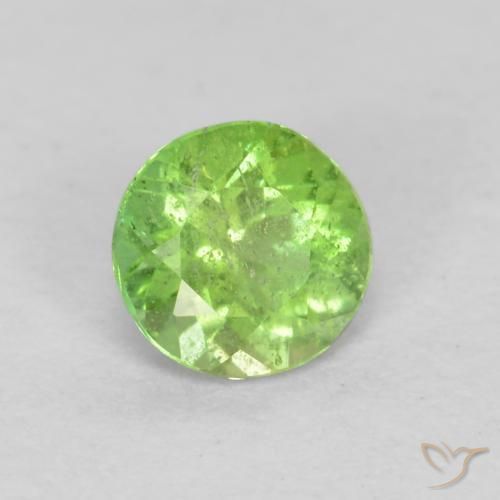 0,21ct Sfaccettatura rotonda verde Cornerupina dallo Sri Lanka, Dimension 3,7mm, Natural non trattati Gemstone, SI Clarity, 1 piece Cornerupina in Verde acceso Color, Mohs Hardness of 6,5 - 7 adatto per gioielli da indossare ogni giorno, Photo A