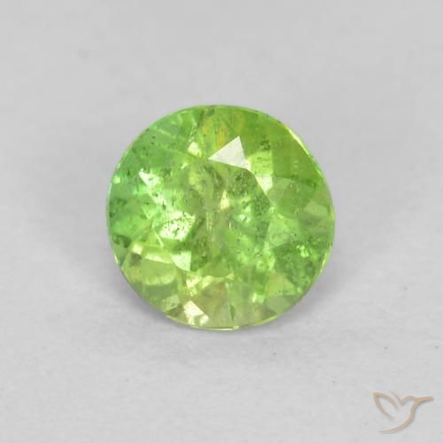 0.21 ct Green Kornerupine Stone, Natural Kornerupine in Round Facet Shape for Sale