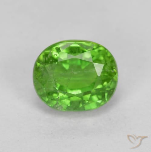 0.86ct Natural Lively Green Kornerupine, Oval, SI