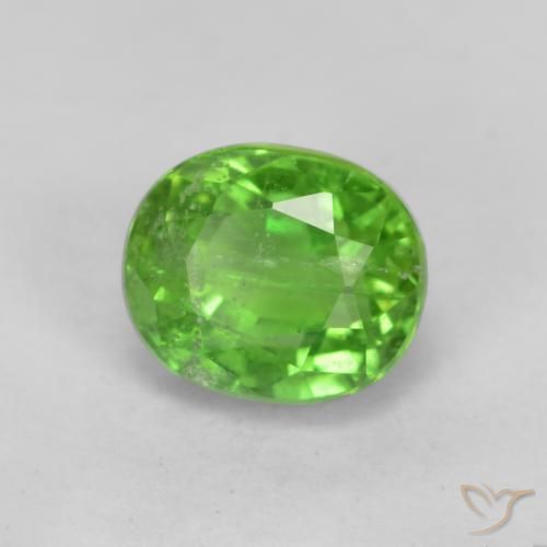 0.86 ct Green Kornerupine Stone, Natural Kornerupine in Oval Facet Shape for Sale